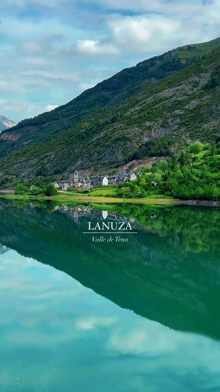 Pyrenean Town Famous For Water Reflections