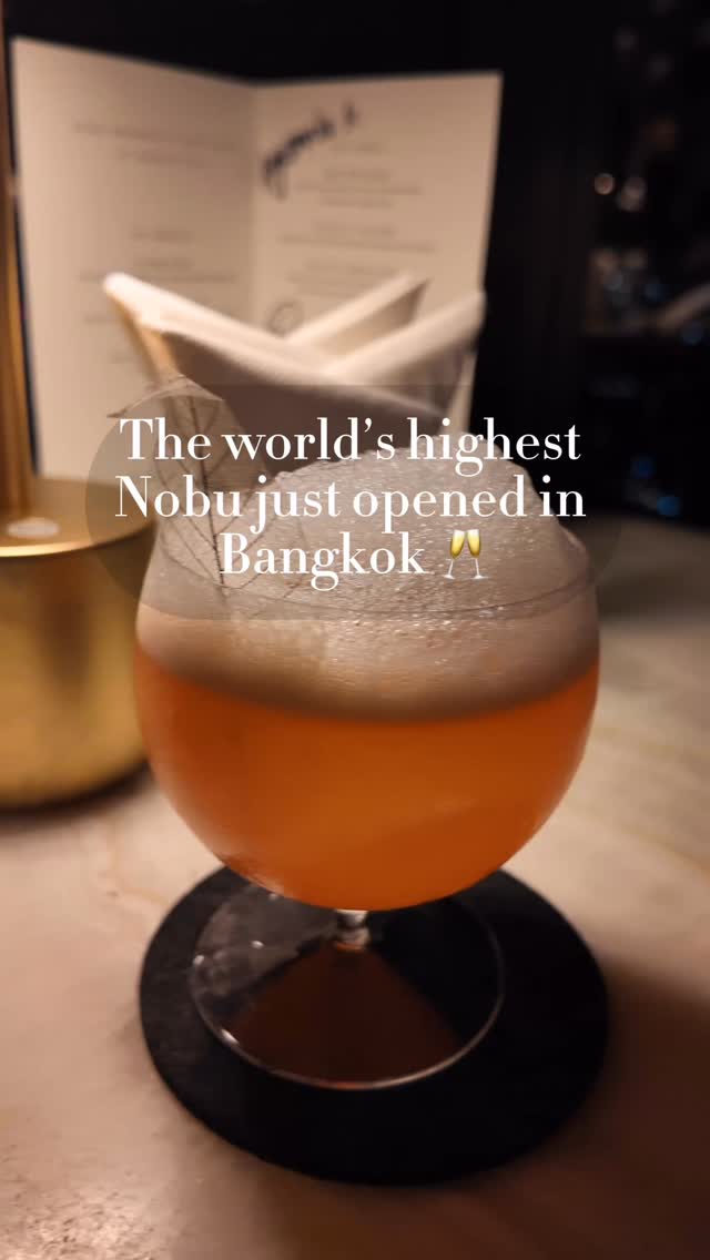 World's Highest Nobu Opens In Bangkok