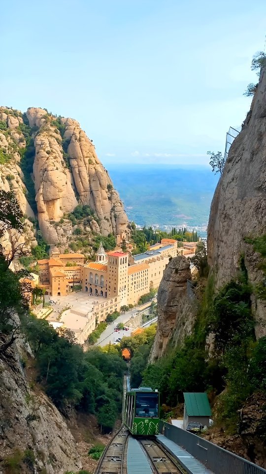 Montserrat Abbey and Mountain Views