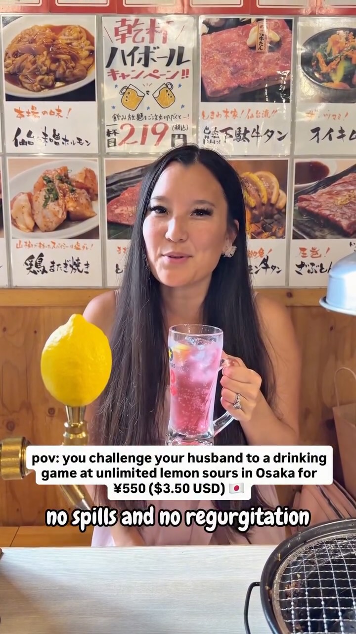 Osaka Yakiniku Bar Offers Unlimited Self-Serve Lemon Sours