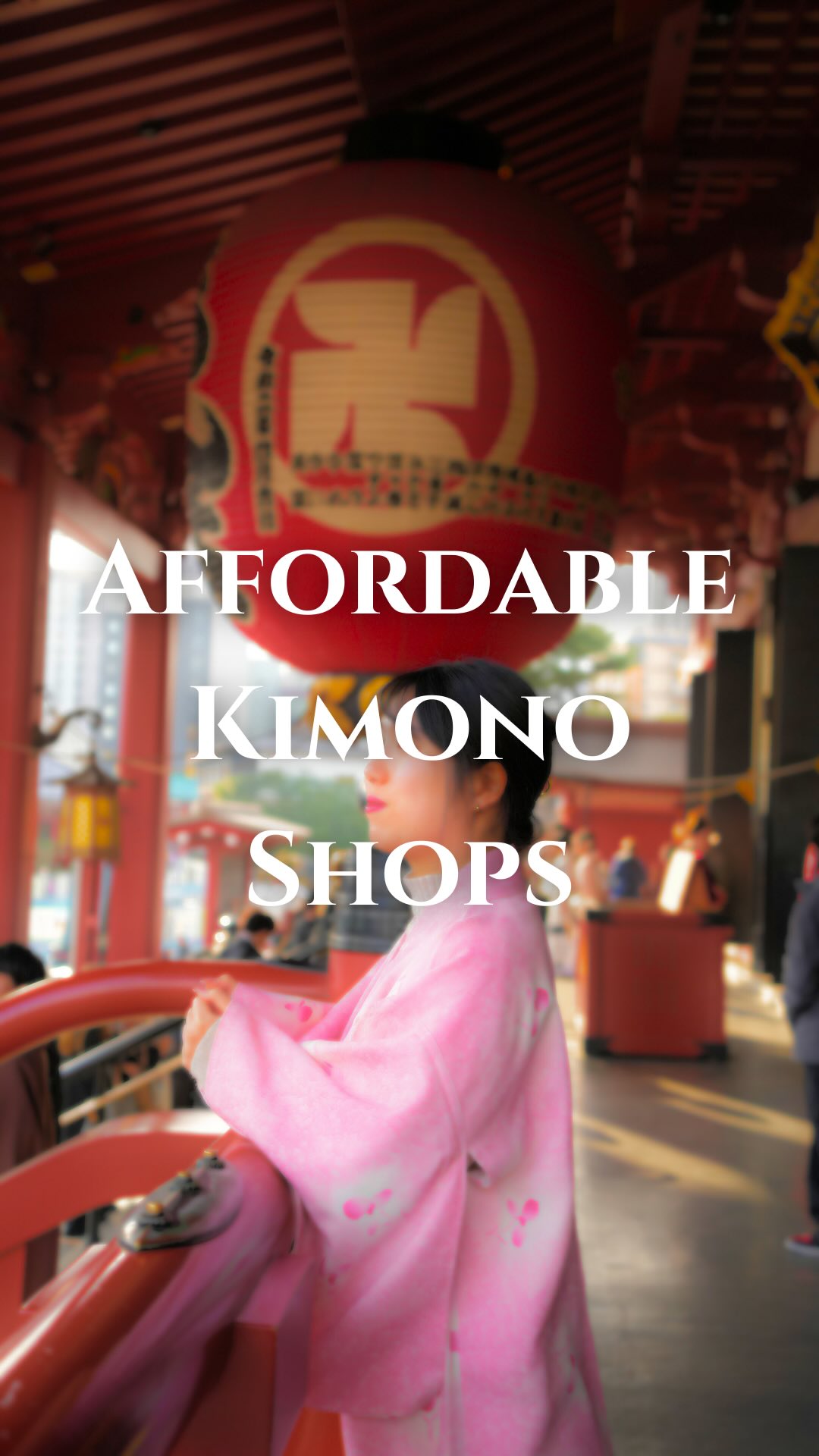 Asakusa Kimono Shops Near Nakamise Street