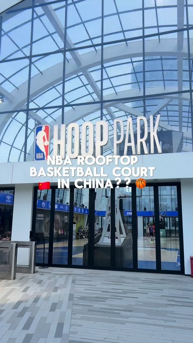 Shanghai Basketball Court With Pearl Tower Views