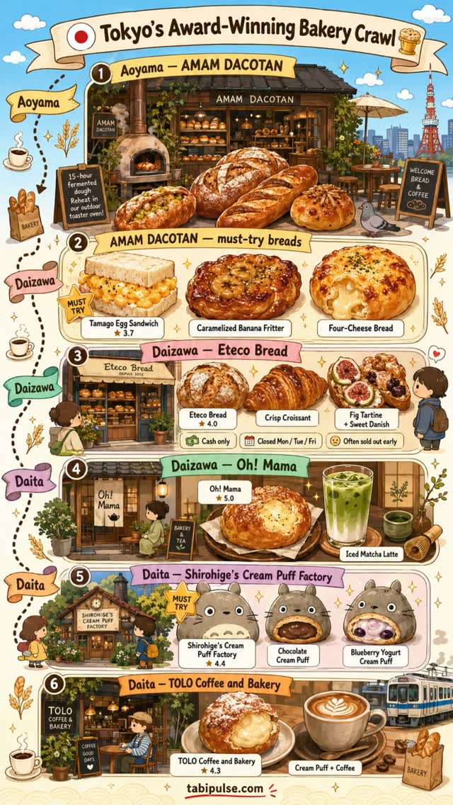 4 Bakeries in Setagaya City