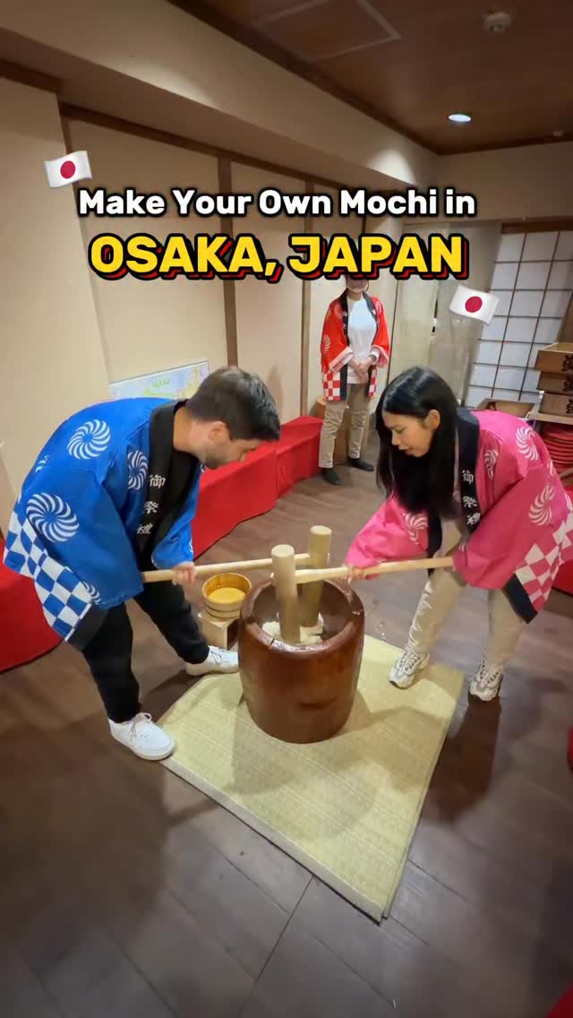 Dotonbori: Mochi Making and Tasting Experience