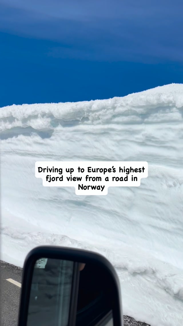 Norwegian Mountain Road Views And Snowy Vistas