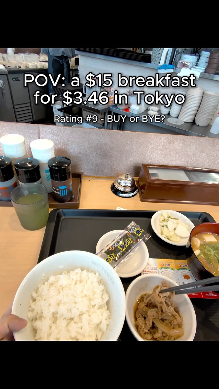 Matsuya Ginza Offers Affordable Japanese Breakfast Sets