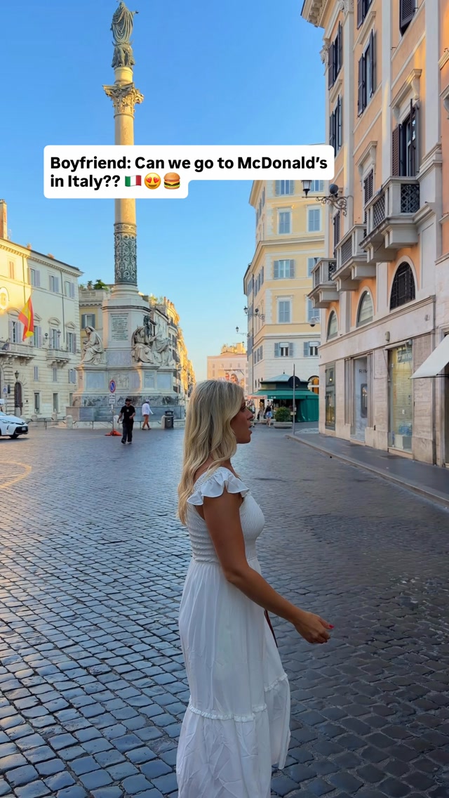 Roman McDonald's and Spanish Steps Exploration
