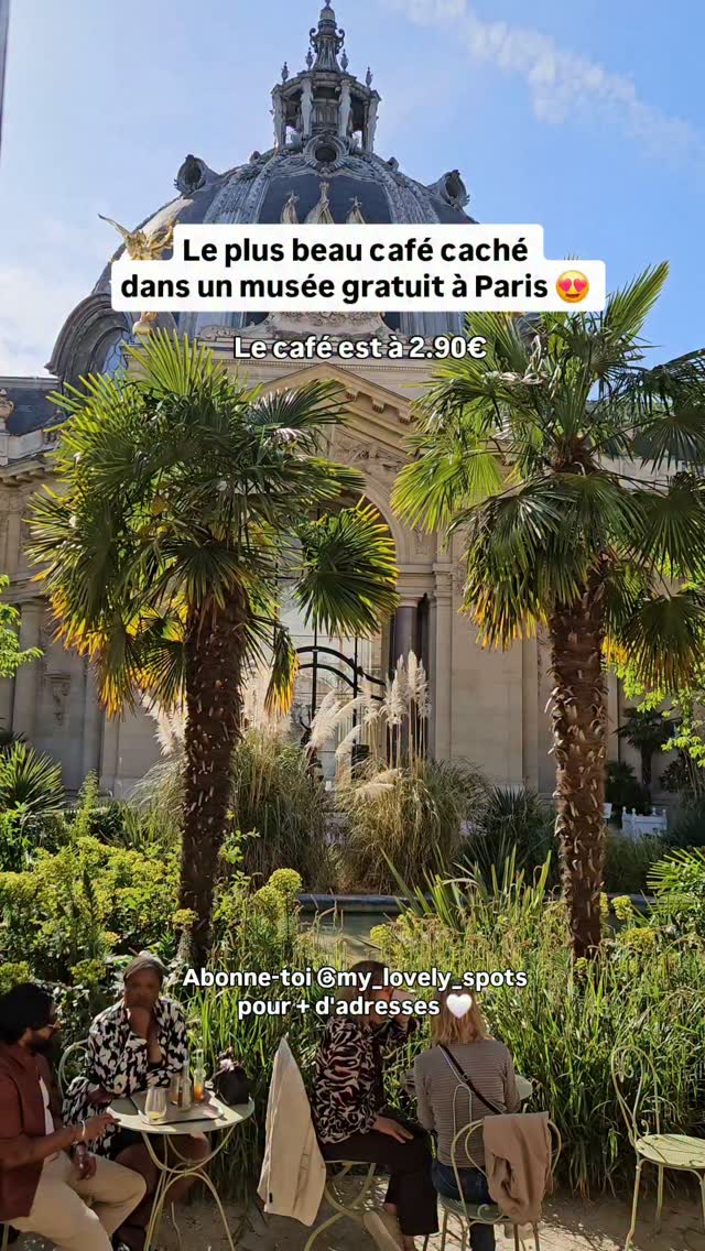 Paris Museum Cafe With Hidden Garden Terrace