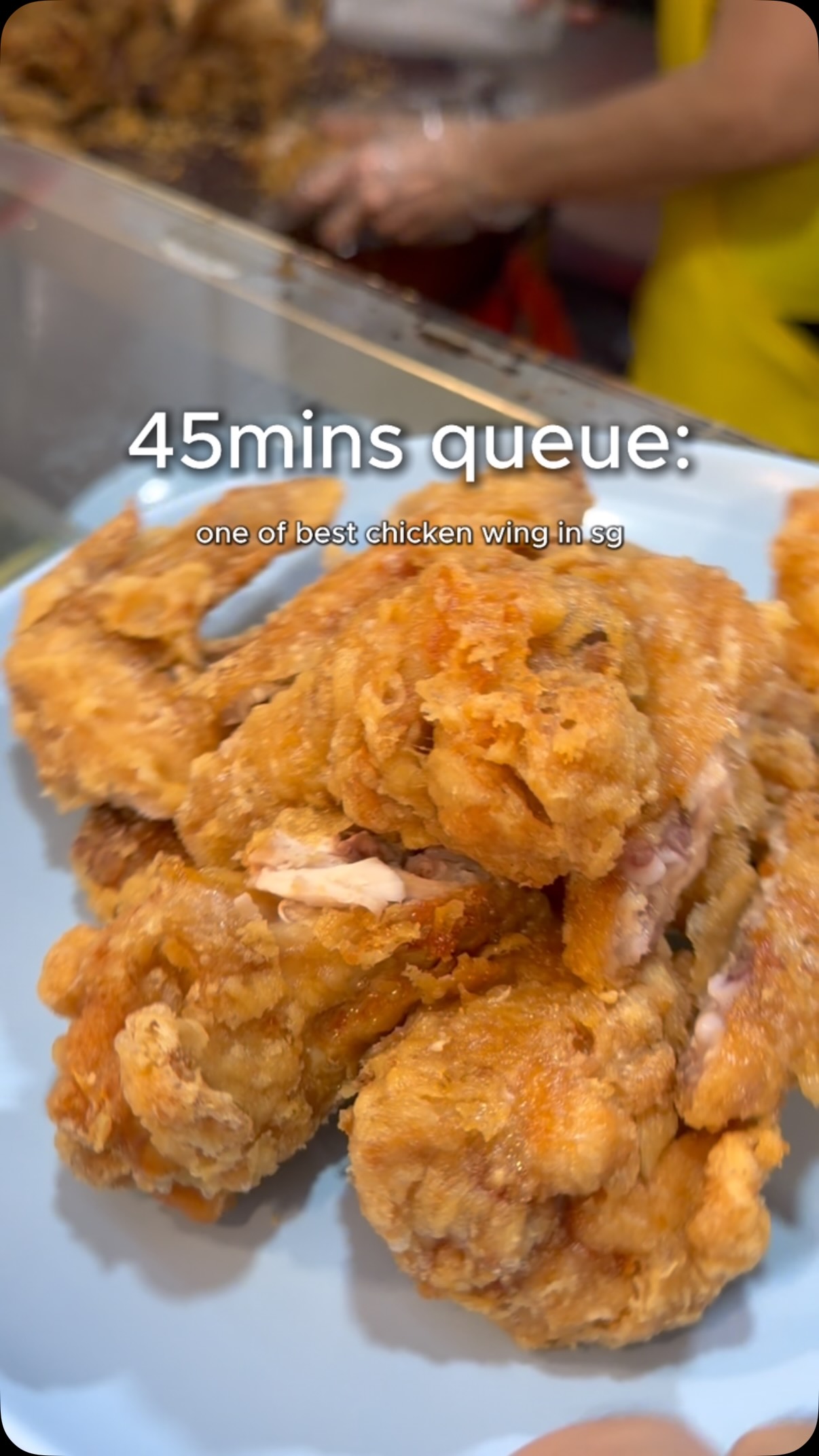 Singapore's Famous Fried Chicken Wings and Rice