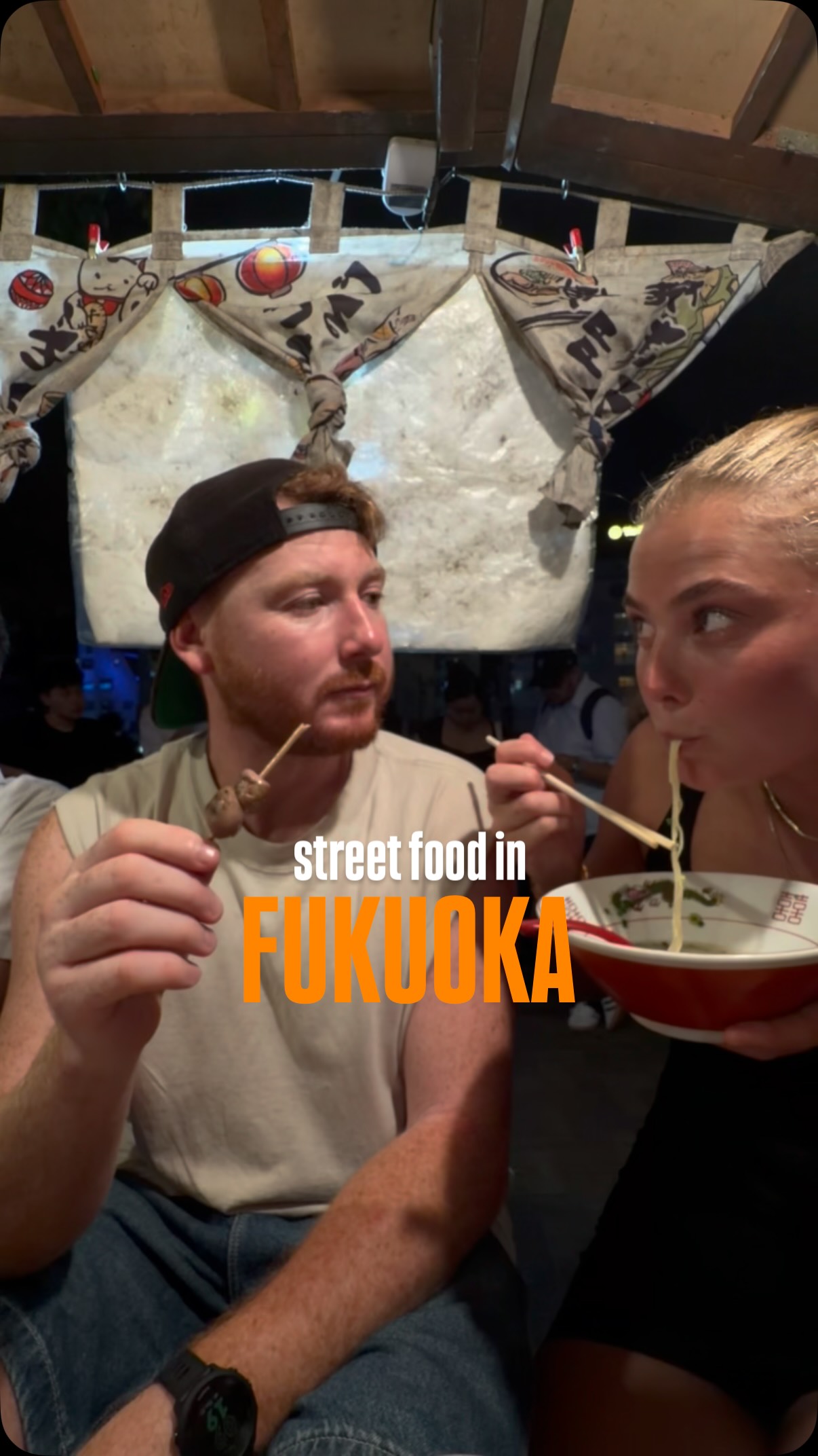 Nakasu Food Stalls Street Exploration