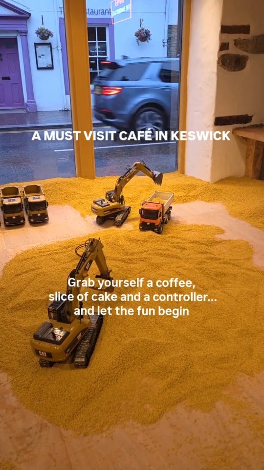 Keswick Cafe Offers Remote Control Digger Fun