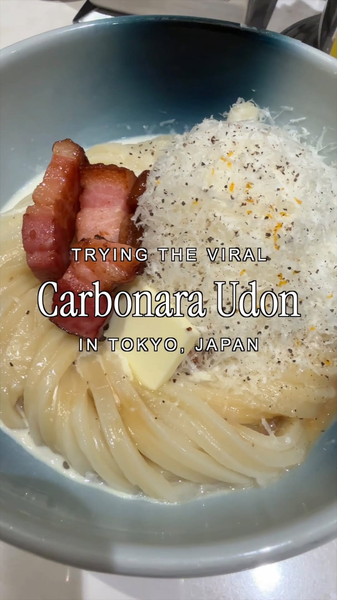 Viral Carbonara Udon Spot in Tokyo