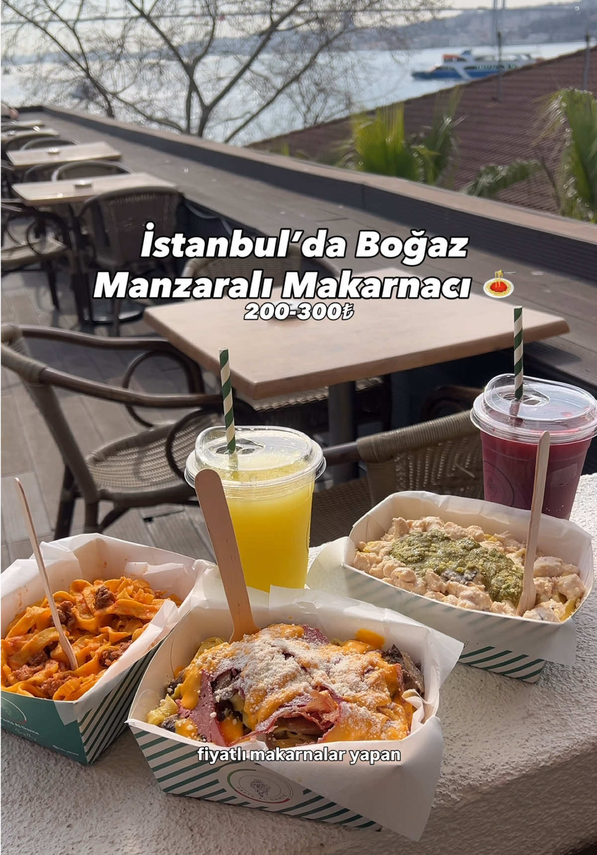 Pasta Restaurant With Bosphorus Views