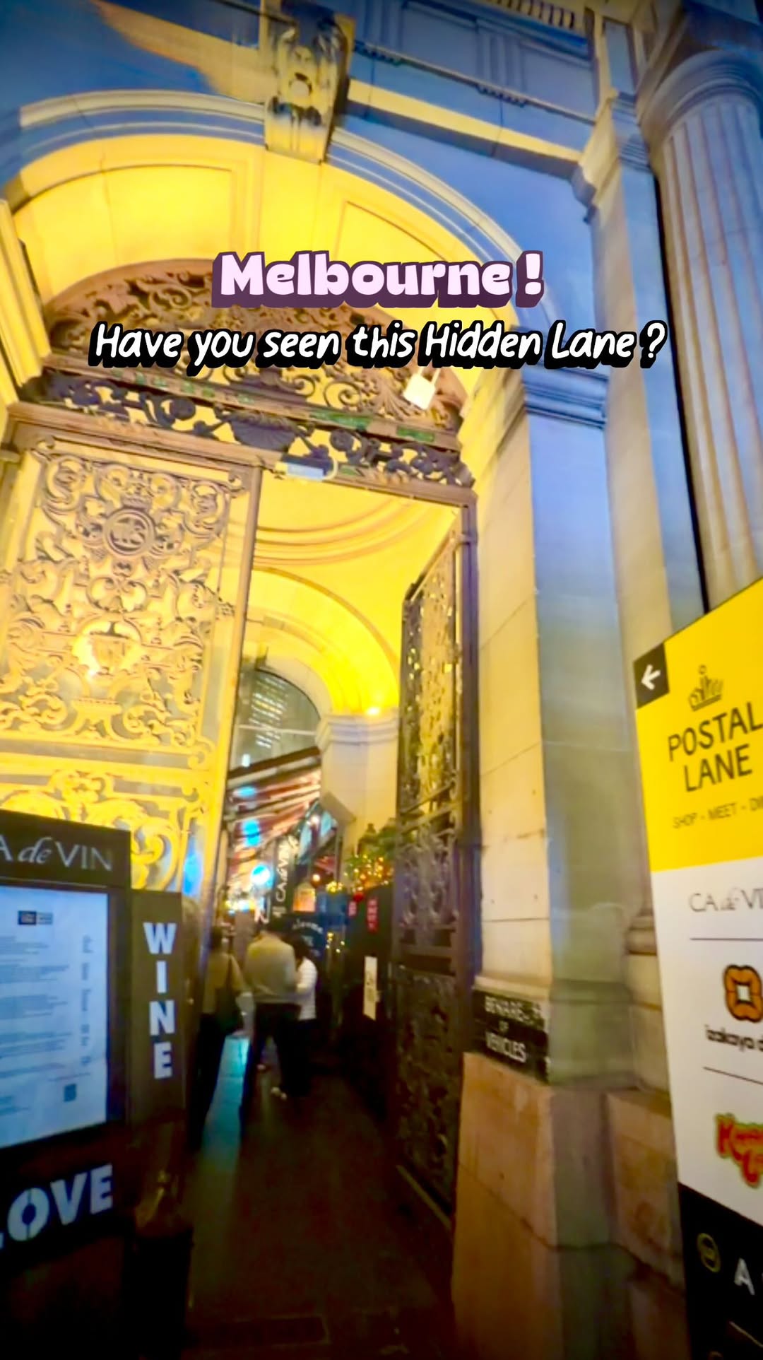 Melbourne's Hidden European-Inspired Dining Lane