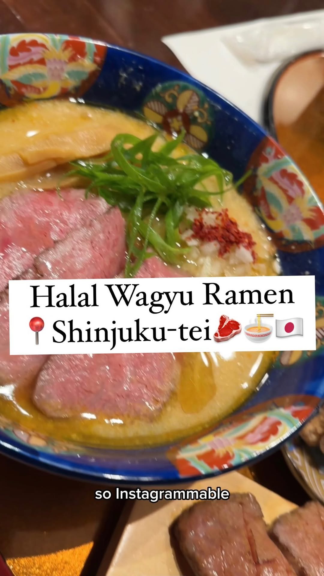 Halal Wagyu Ramen in Tokyo