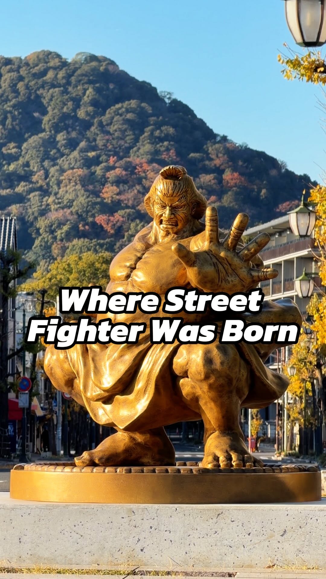 Nara's Street Fighter Statues Near Todai-ji Temple