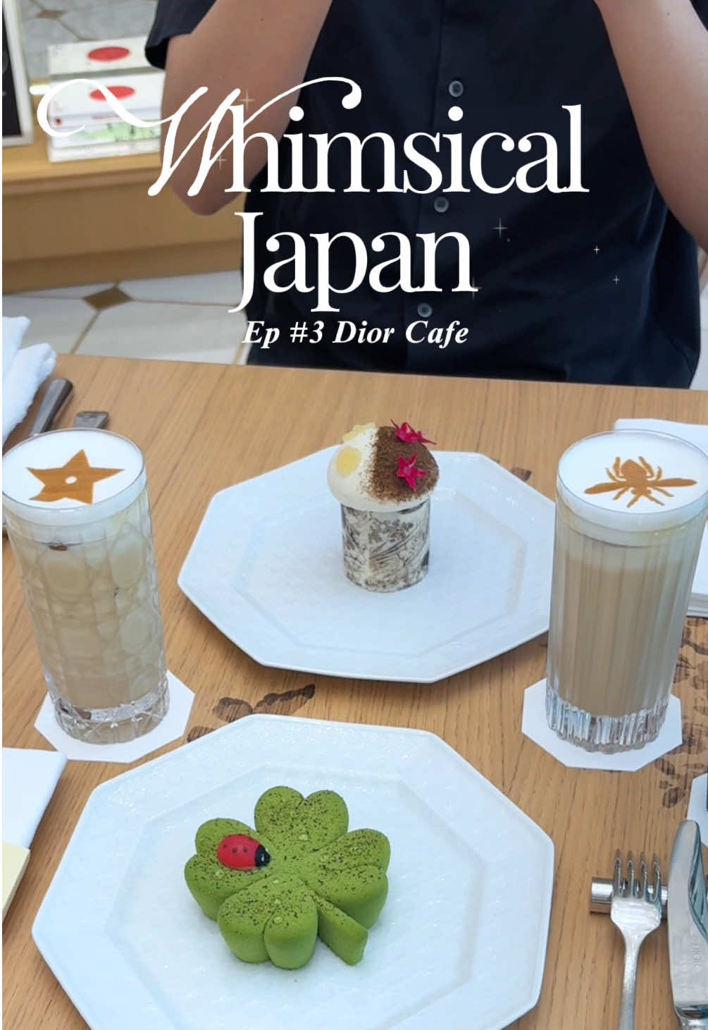 Dior Cafe's Japanese Garden and Clover Dessert