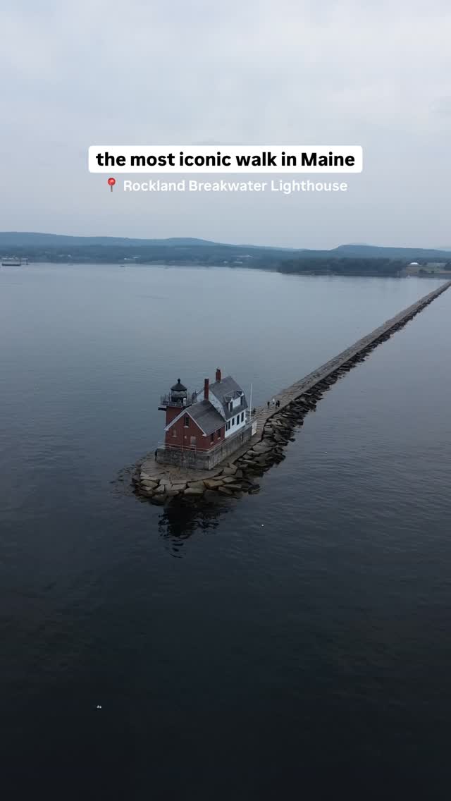 Breakwater Lighthouse Walk In Rockland Maine