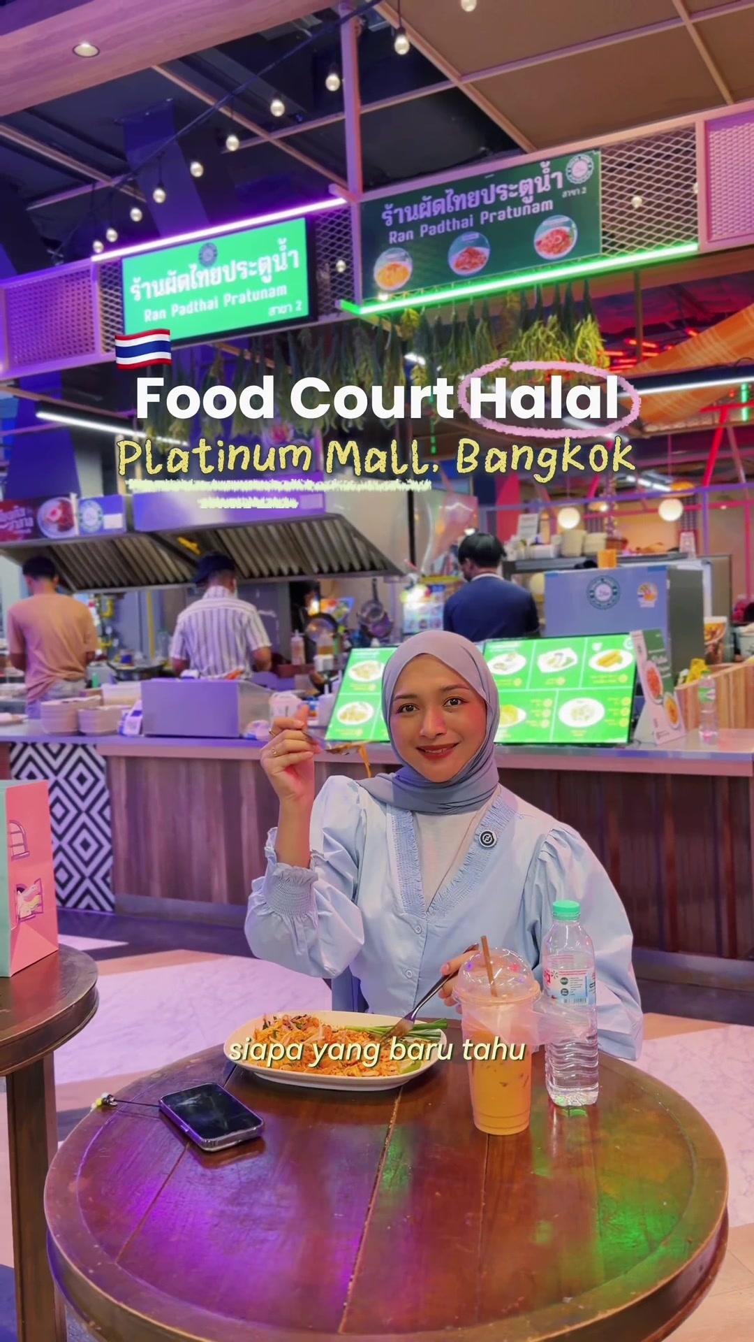 Halal Food Court Gems in Bangkok's Platinum Mall