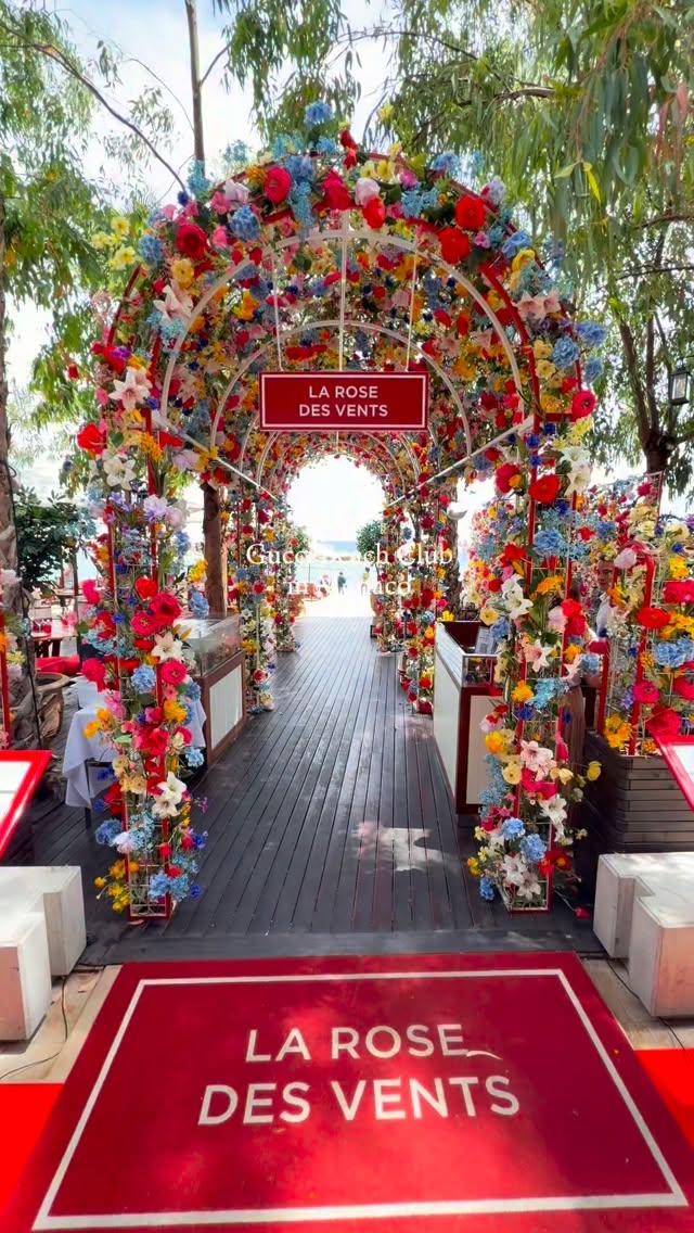 Gucci's Flora Motif Transforms Monaco Beach Club