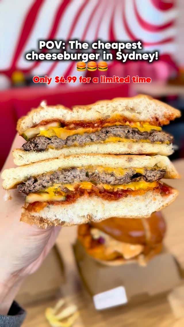 Sydney's Cheapest Cheeseburger Deal