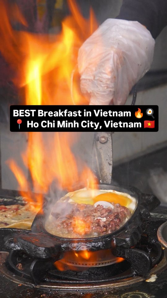 Sizzling Steak and Eggs: A Saigon Street Food Favorite