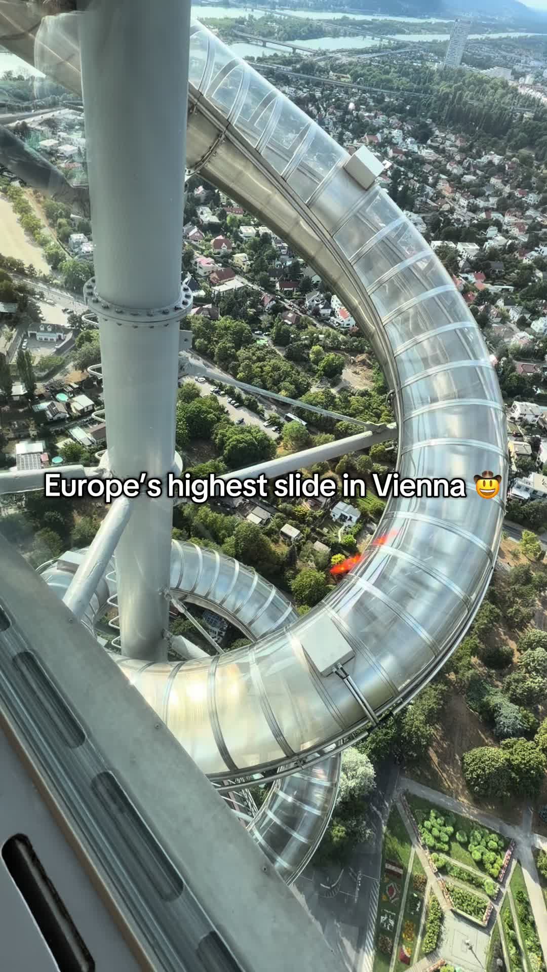 Europe's Highest Slide On Danube Tower