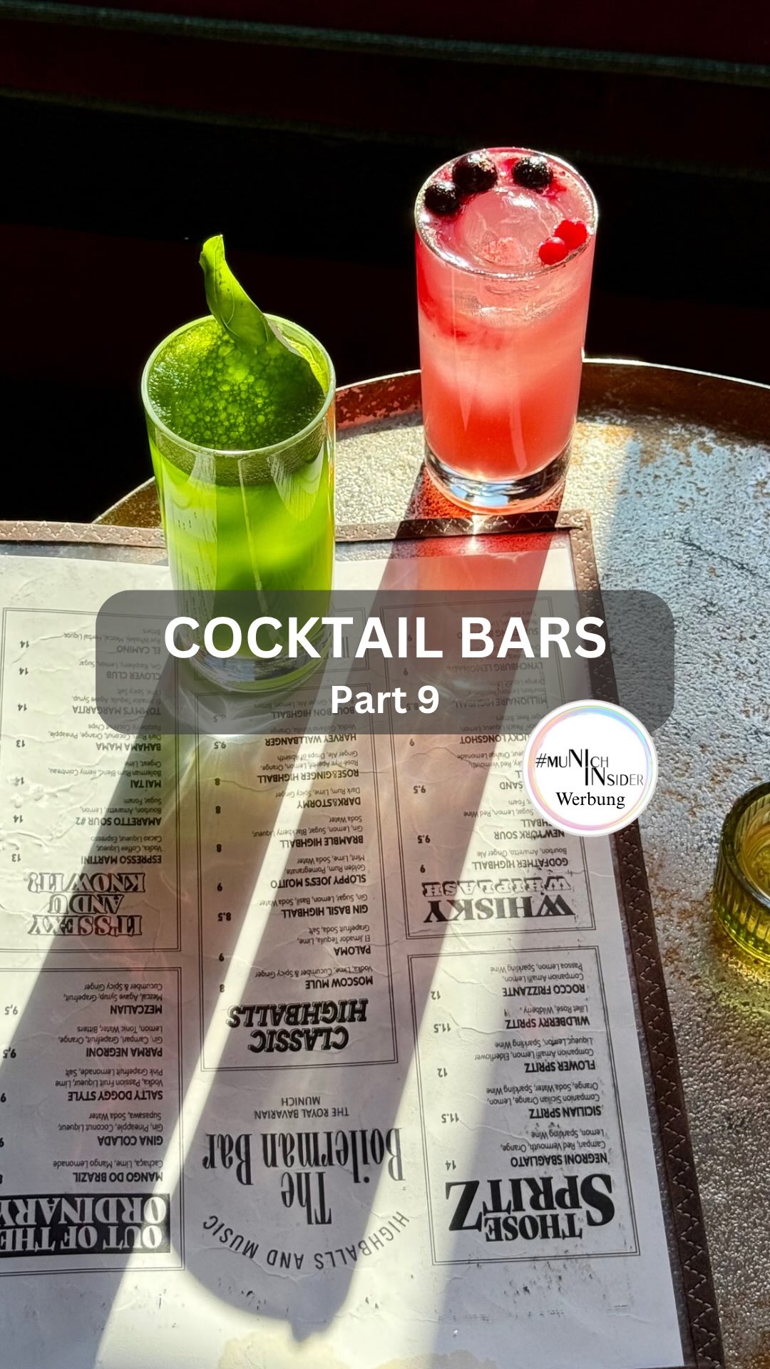Munich Bars Featuring Highballs and Creative Cocktails