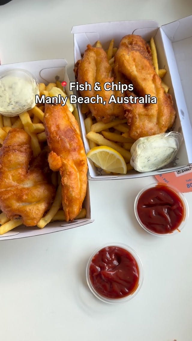 Delicious Fish and Chips Found at Manly Beach