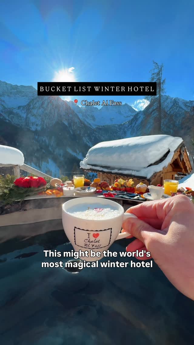 Magical Italian Alps Chalet Offers Unique Dining Experiences