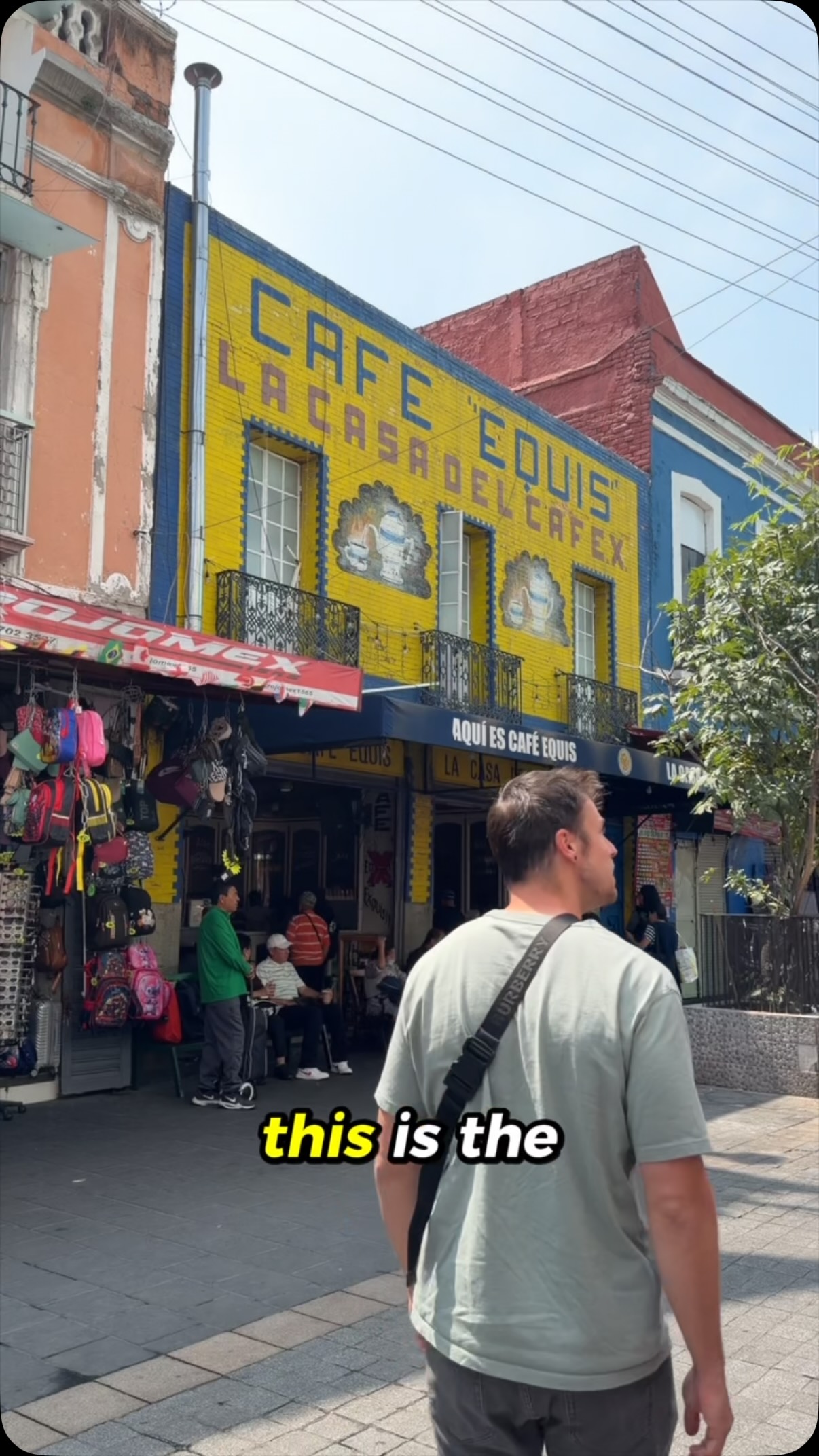 Historic Mexico City Coffee Spot And Market