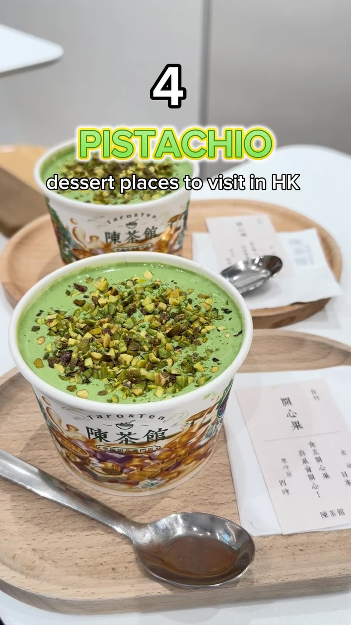 Hong Kong Spots Featuring Pistachio Delights