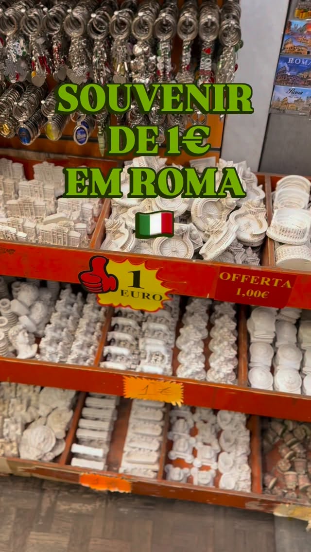 Rome Souvenir Shops Near Trevi Fountain