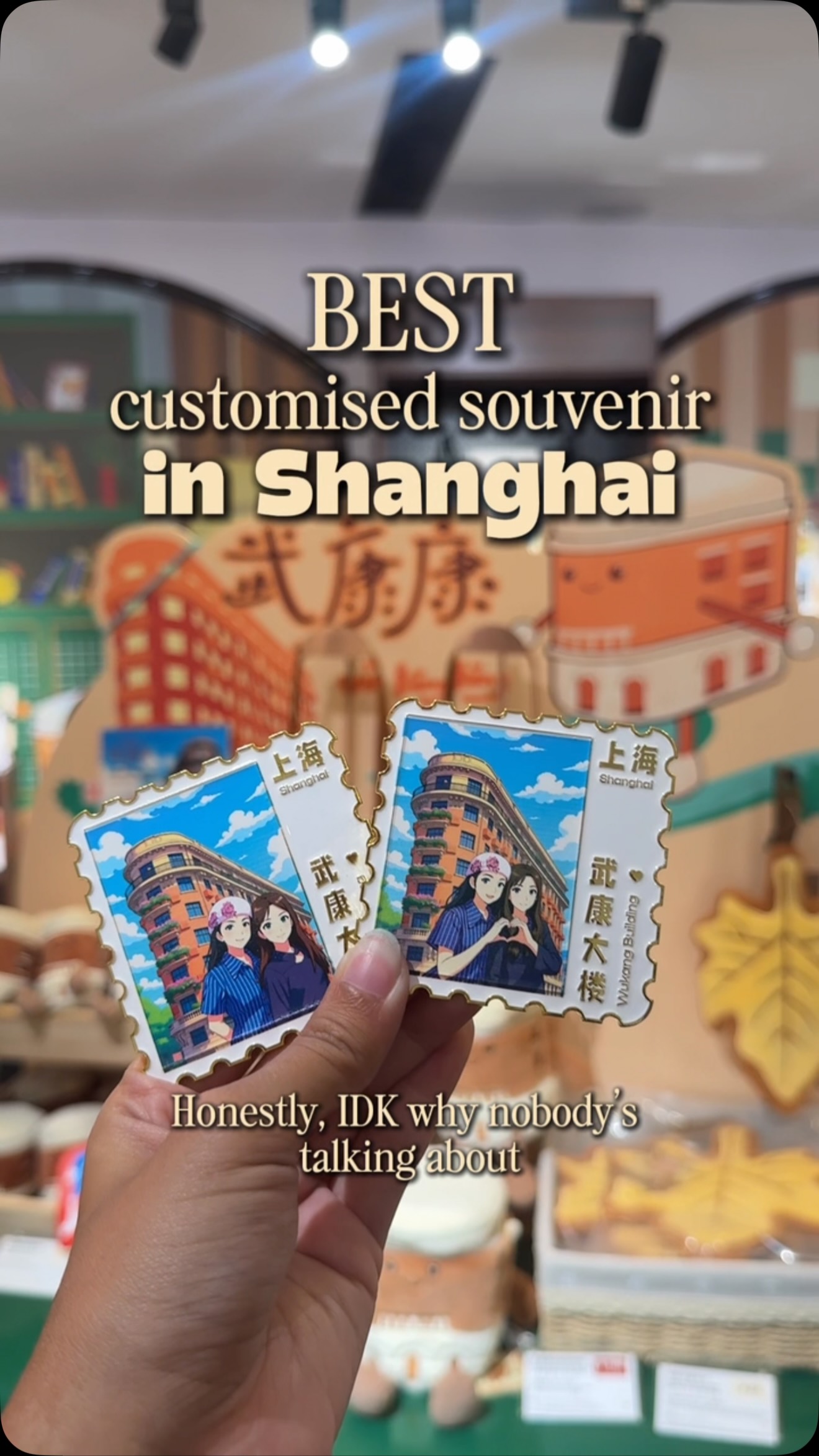 Custom Magnet Souvenirs At Shanghai Tourist Center