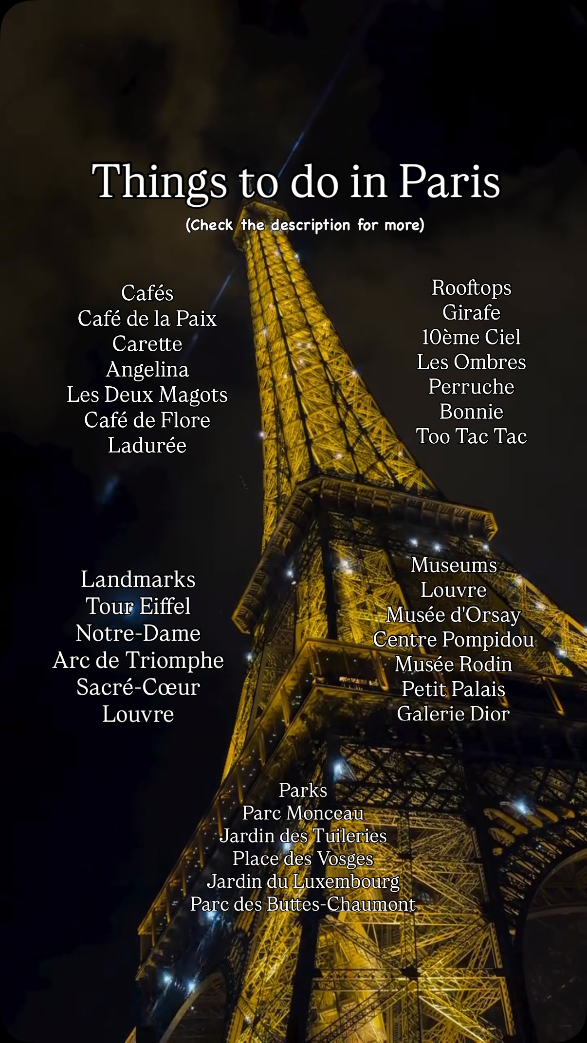 12 Restaurants in Paris
