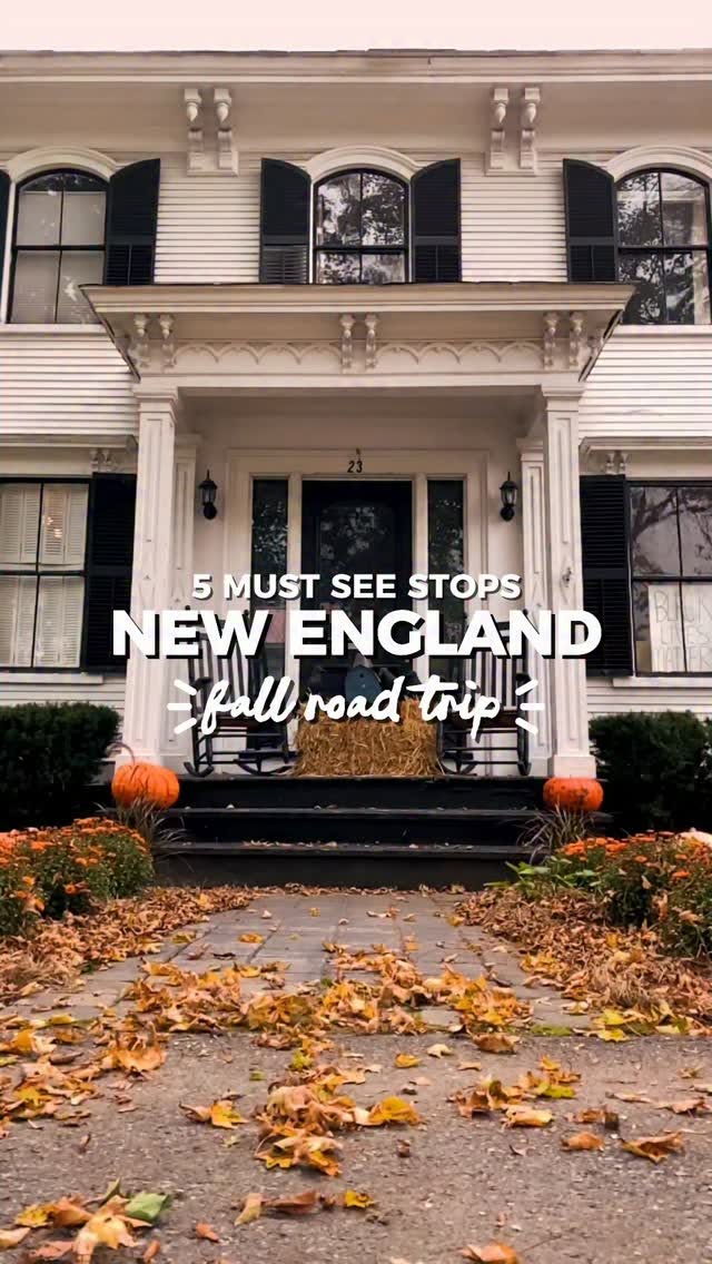 Autumn Road Trip Through New England Towns