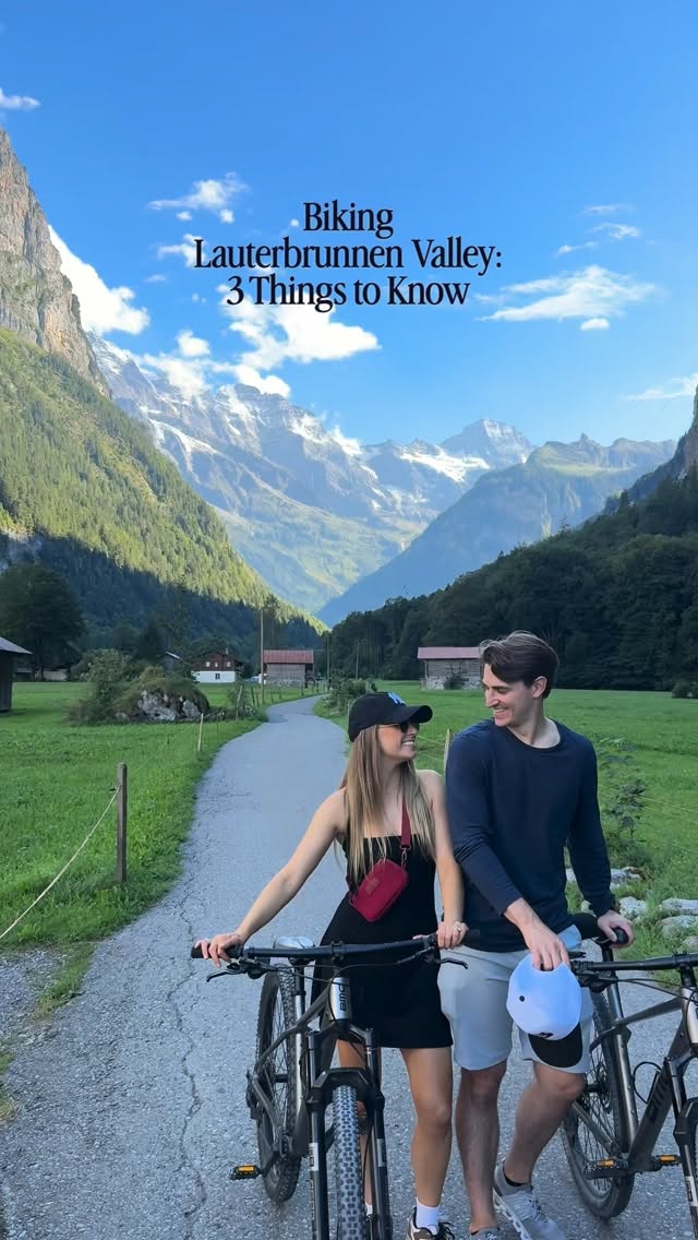 Biking Through Switzerland's Stunning Lauterbrunnen Valley