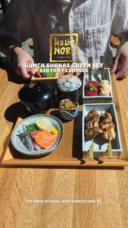Hello Nori Offers Diverse Set Lunch Options