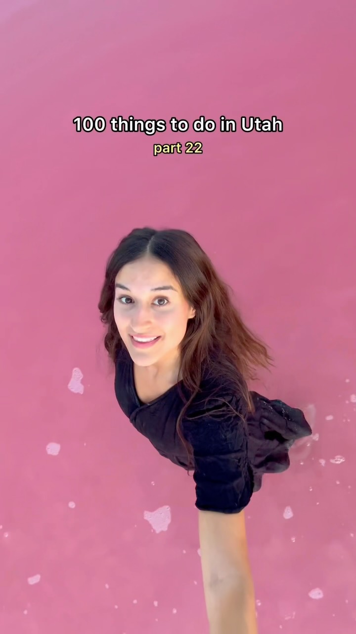 Utah's Only Natural Pink Lake