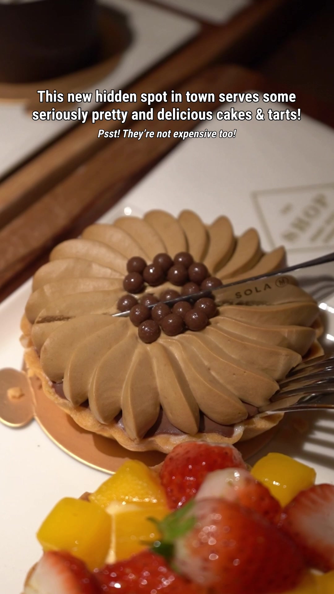 Pretty Cakes and Tarts At The Shop