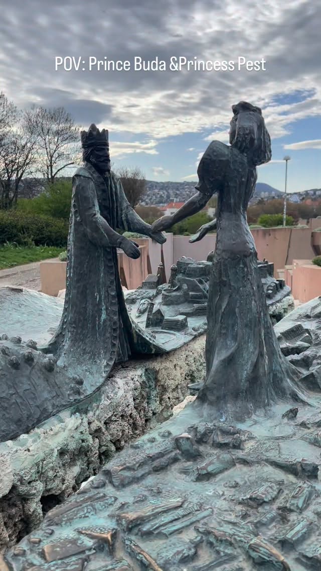 Buda and Pest Statues Symbolize City Union