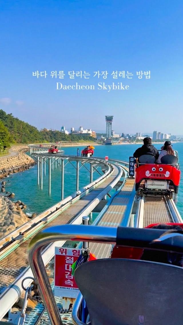 Daecheon Beach Offers Ocean Views With Sky Bike and Zipline