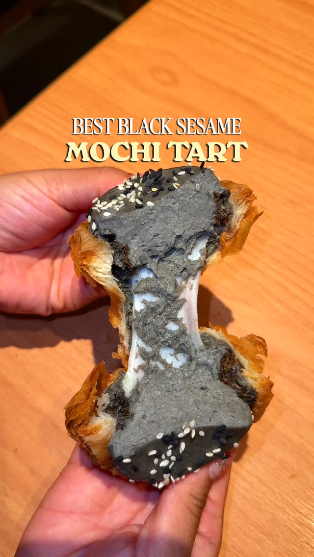 Social Goods Modern Bakery Black Sesame Mochi Tart