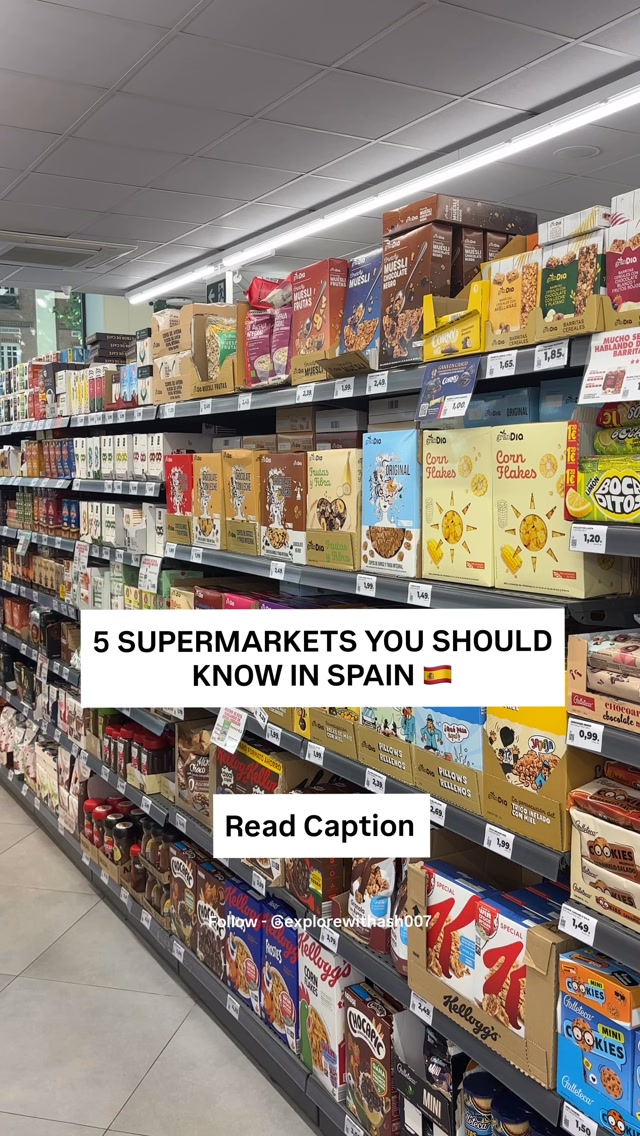 Popular Supermarkets For Travelers In Spain