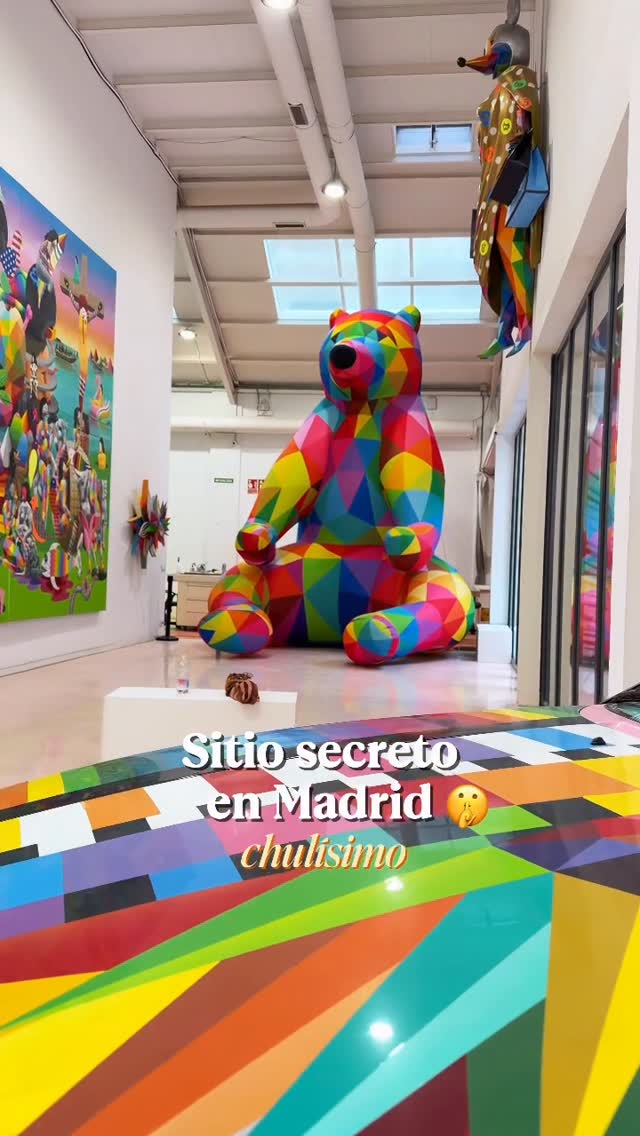 Factory of Dreams: Okuda's Vibrant Madrid Art Studio