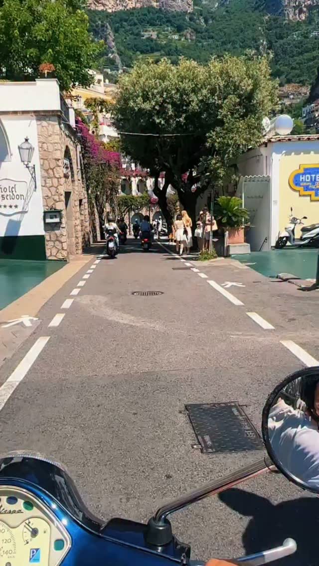 Positano Scooter Ride Through Amalfi Coast Views