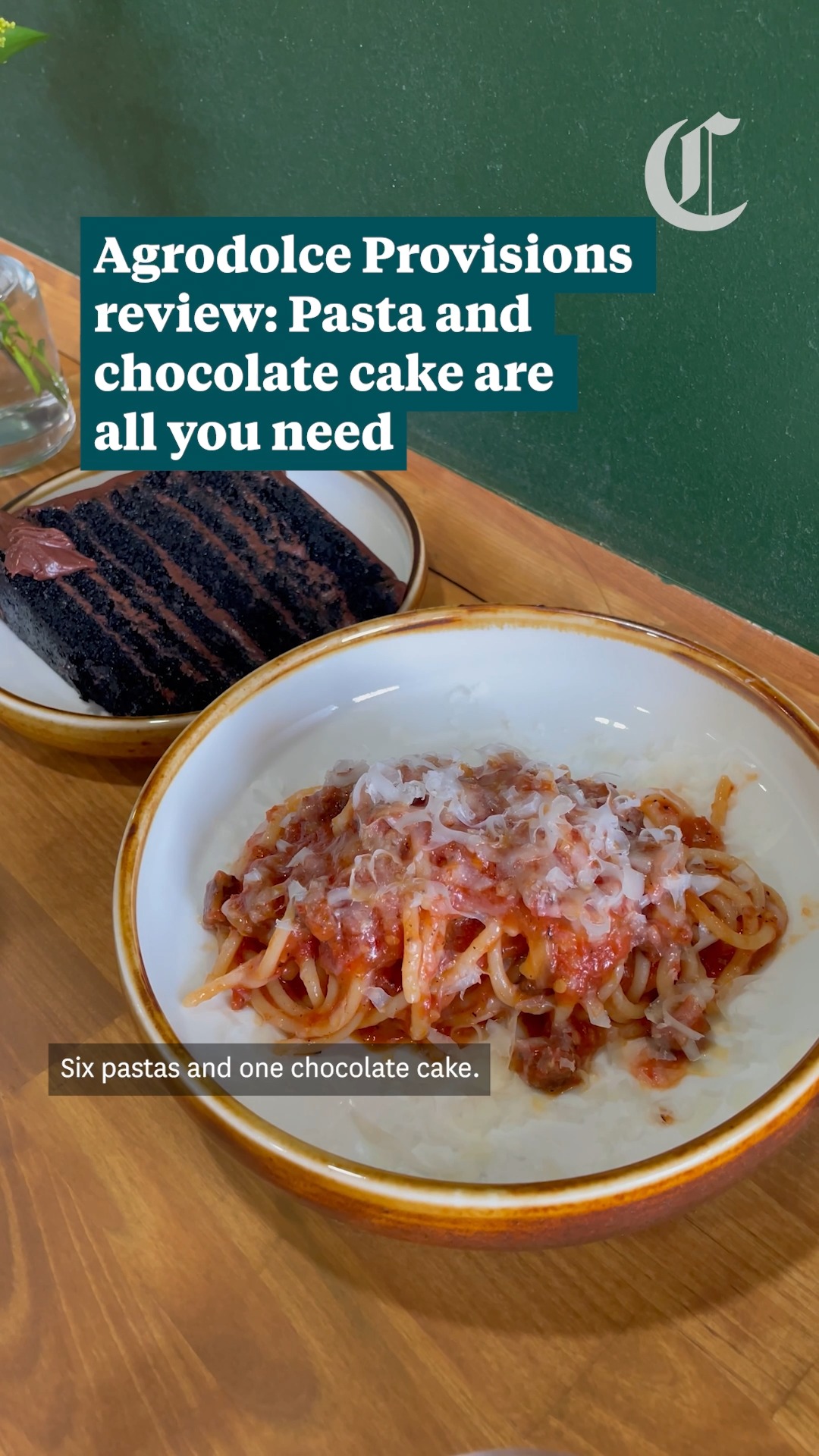 Agrodolce Provisions: Six Pastas, One Cake