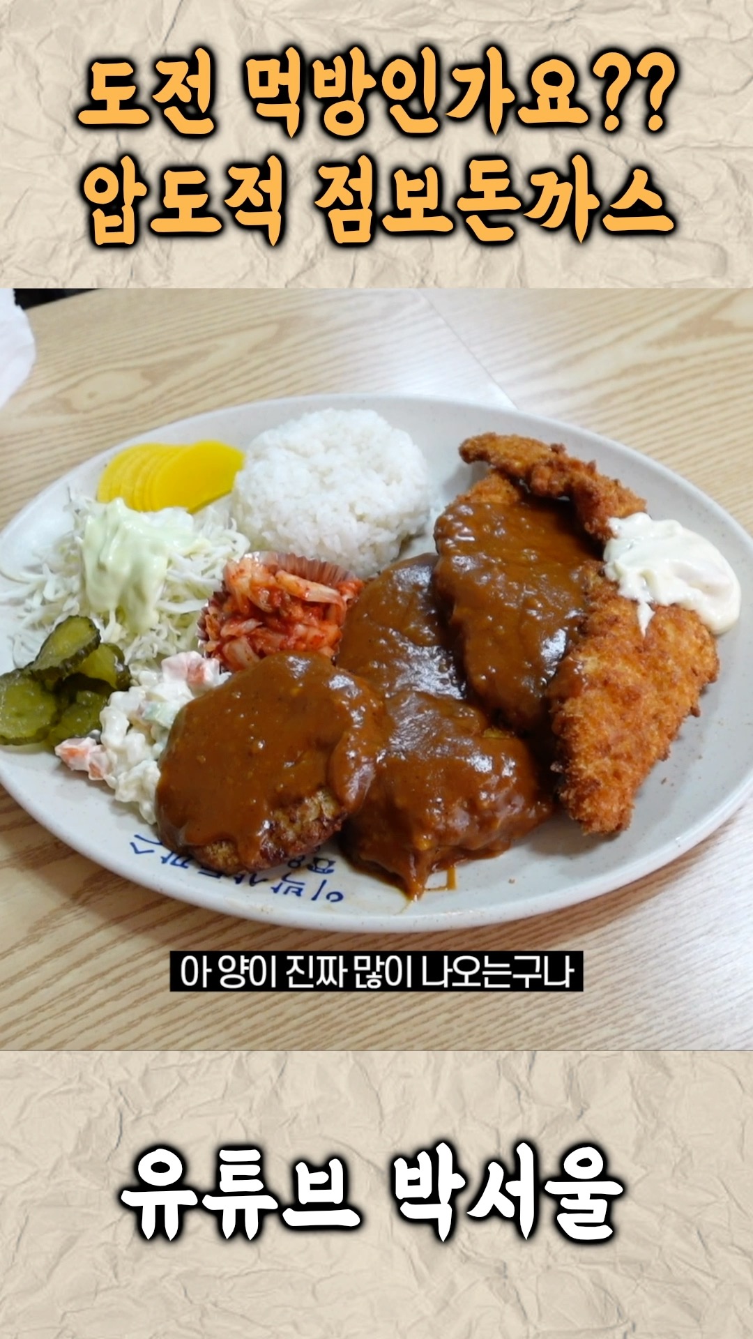 Massive Portions of Pork Cutlet at Seoul Restaurant