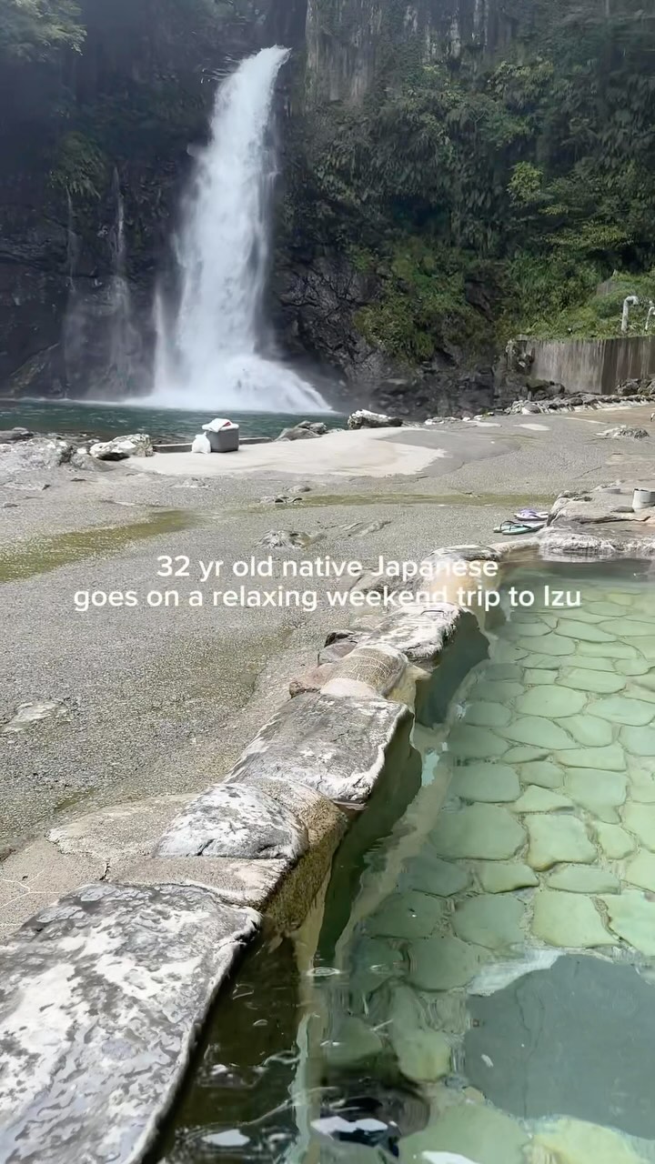 Japanese Waterfalls And Hot Springs