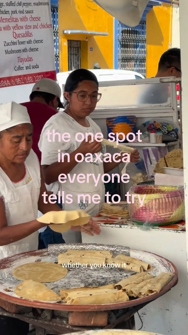 Oaxaca's Memela and Zucchini Flower Tacos